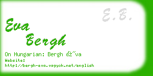 eva bergh business card